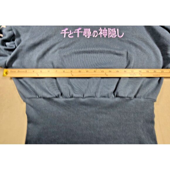 Her Universe Spirited Away Haku Embroidered Sweatshirt Blue Medium NWOT - Picture 8 of 16